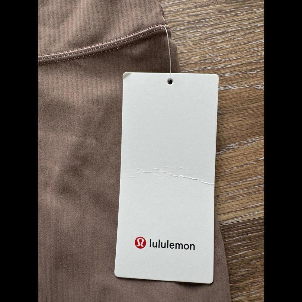 Lululemon Wunder Train Ribbed High Rise 28” Taupetastic Size 0 NWT - Picture 5 of 7